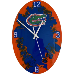 oval Gators clock