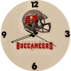 Tampa Bay Bucs White Round Clock,