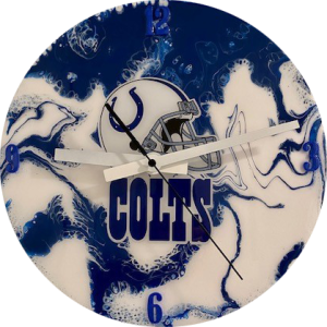 Indianapolis Colts Round Clock