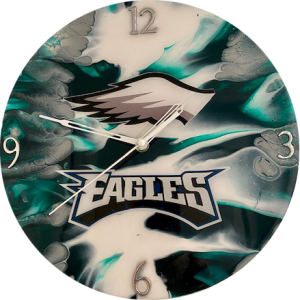 Philadelphia Eagles Round Clock,