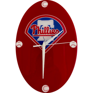 Philadelphia Phillies Oval Clock